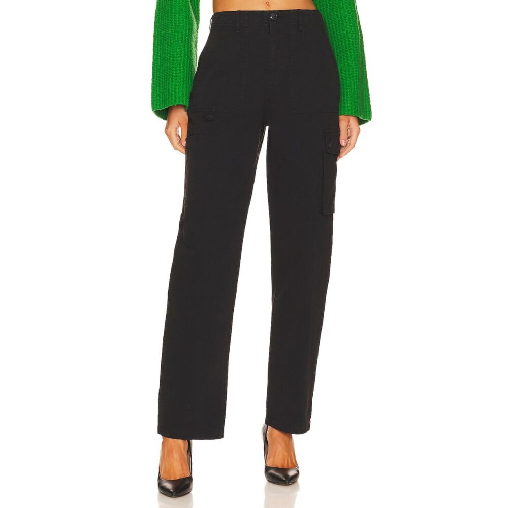 Pistola Cassie Cargo High Rise Pants in Fade to Black NWT Size 26 Utility